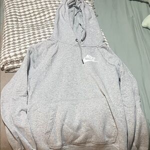 Nike Men's Light Gray Hoodie